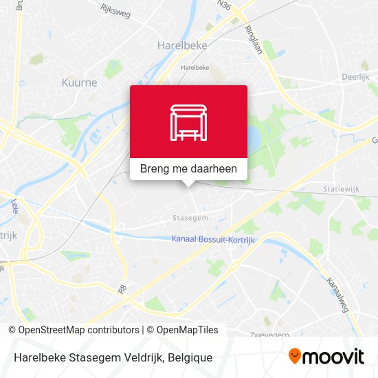 Harelbeke Stasegem Veldrijk kaart