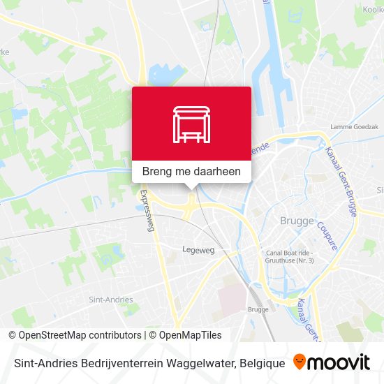 Sint-Andries Bedrijventerrein Waggelwater kaart