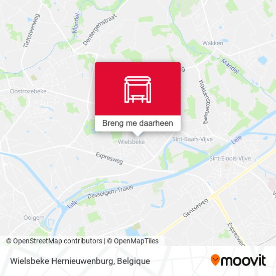 Wielsbeke Hernieuwenburg kaart