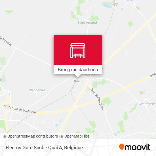 Fleurus Gare Sncb - Quai A kaart