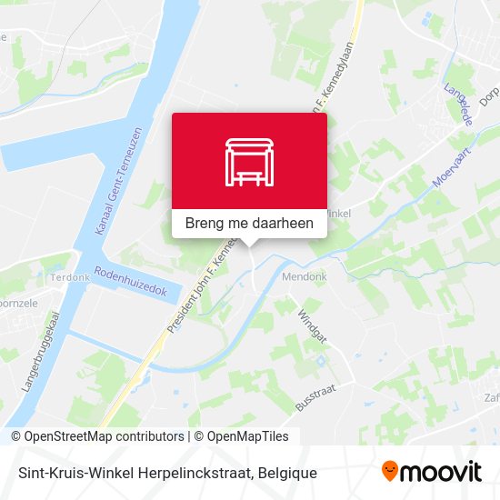 Sint-Kruis-Winkel Herpelinckstraat kaart