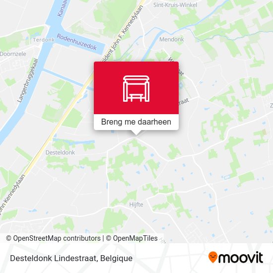Desteldonk Lindestraat kaart