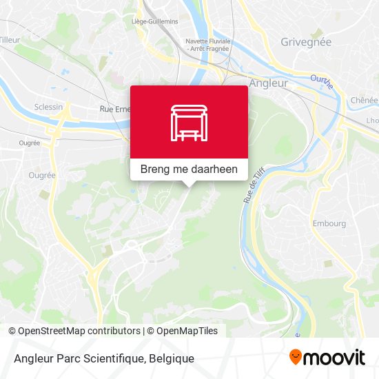 Angleur Parc Scientifique kaart
