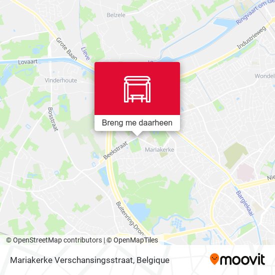 Mariakerke Verschansingsstraat kaart