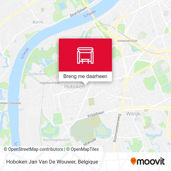 Hoboken Jan Van De Wouwer kaart