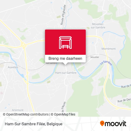 Ham-Sur-Sambre Filée kaart