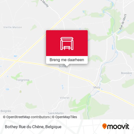 Bothey Rue du Chêne kaart