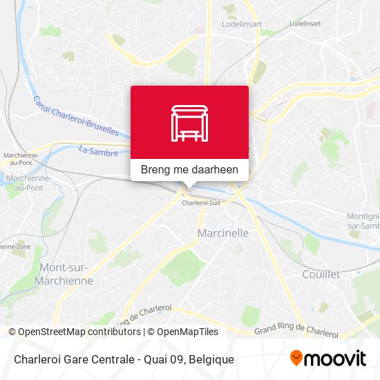 Charleroi Gare Centrale - Quai 09 kaart