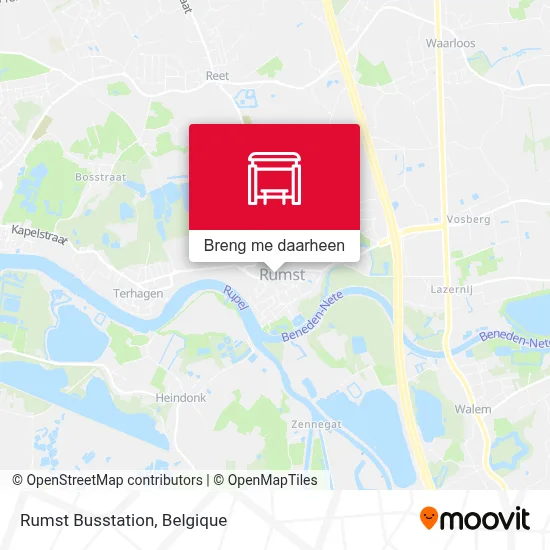 Rumst Busstation kaart