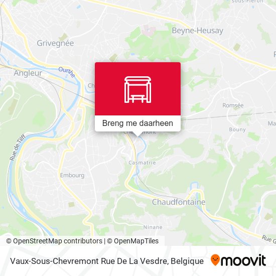 Vaux-Sous-Chevremont Rue De La Vesdre kaart