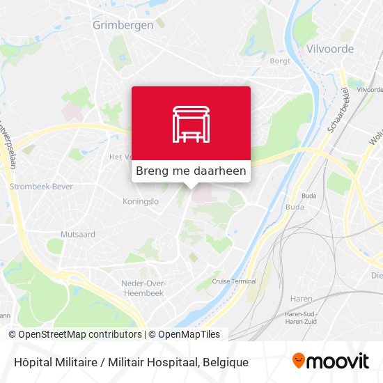 Hôpital Militaire / Militair Hospitaal kaart