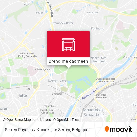 Serres Royales / Koninklijke Serres kaart
