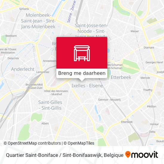 Quartier Saint-Boniface / Sint-Bonifaaswijk kaart