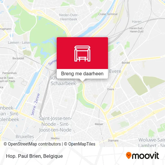 Hop. Paul Brien kaart