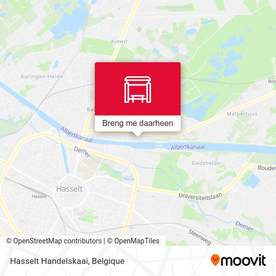 Hasselt Handelskaai kaart