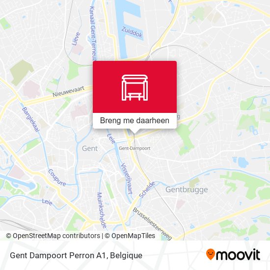 Gent Dampoort Perron A1 kaart