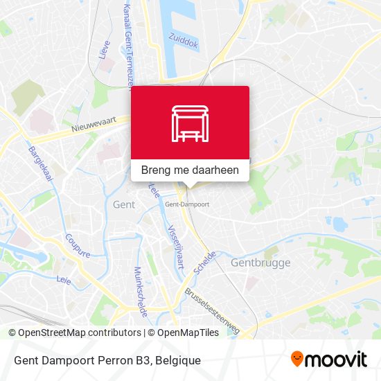 Gent Dampoort Perron B3 kaart