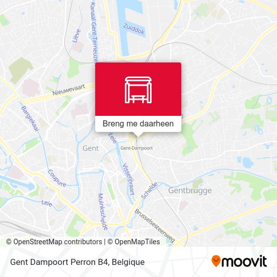 Gent Dampoort Perron B4 kaart