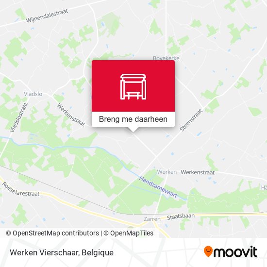 Werken Vierschaar kaart