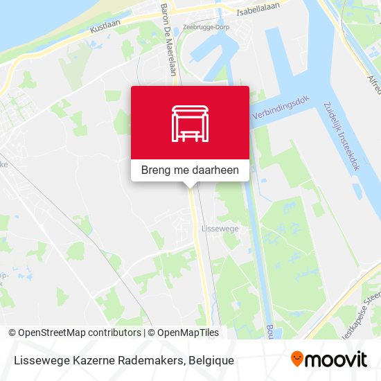 Lissewege Kazerne Rademakers kaart