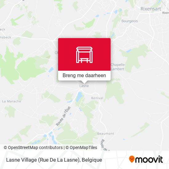 Lasne Village (Rue De La Lasne) kaart