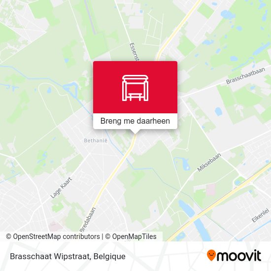 Brasschaat Wipstraat kaart