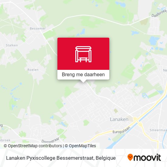 Lanaken Pyxiscollege Bessemerstraat kaart