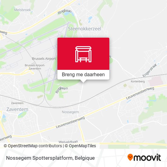 Nossegem Spottersplatform kaart