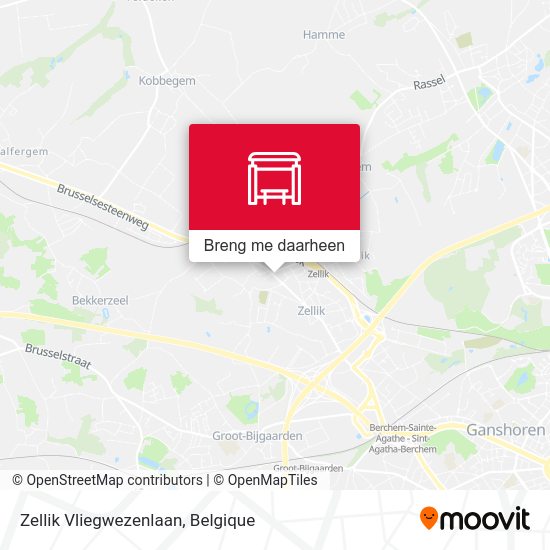 Zellik Vliegwezenlaan kaart
