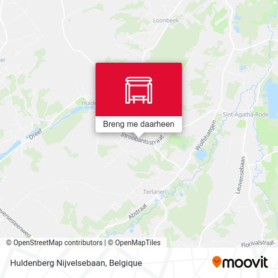 Huldenberg Nijvelsebaan kaart