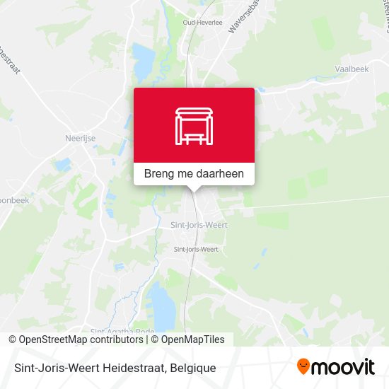 Sint-Joris-Weert Heidestraat kaart