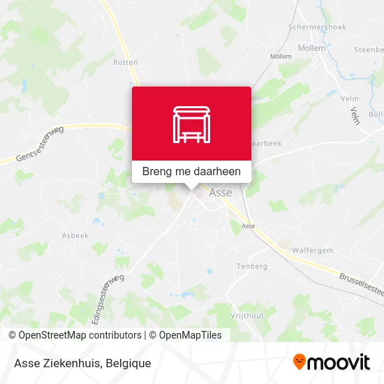 Asse Ziekenhuis kaart