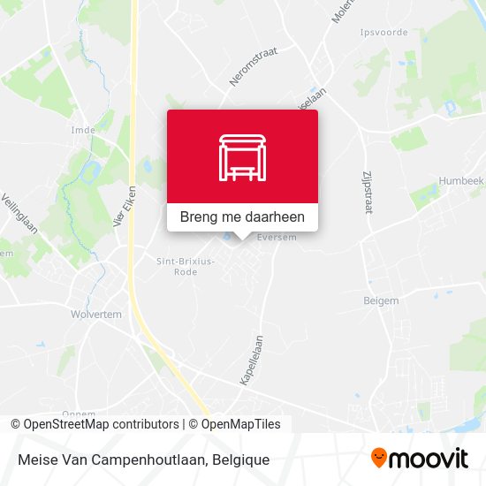 Meise Van Campenhoutlaan kaart
