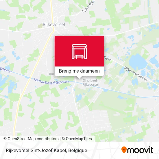 Rijkevorsel Sint-Jozef Kapel kaart