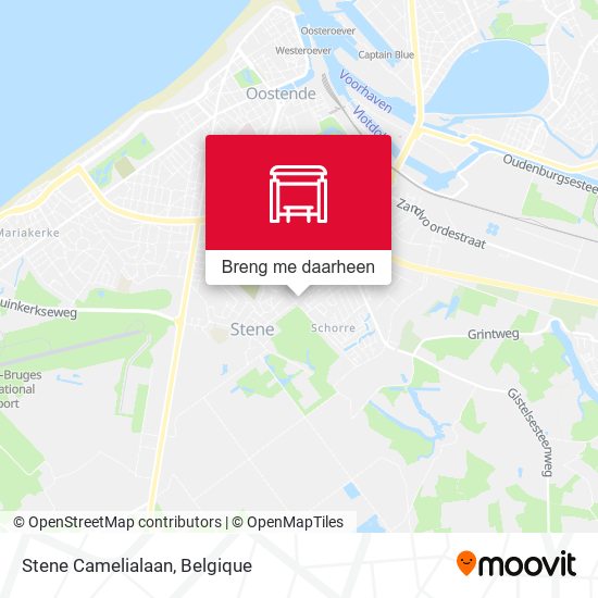 Stene Camelialaan kaart