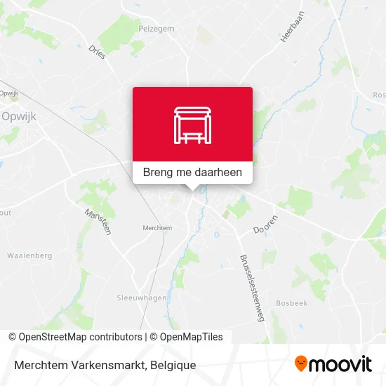 Merchtem Varkensmarkt kaart