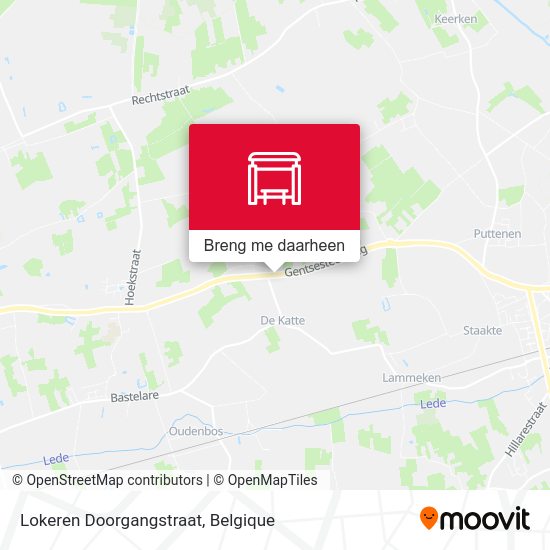 Lokeren Doorgangstraat kaart