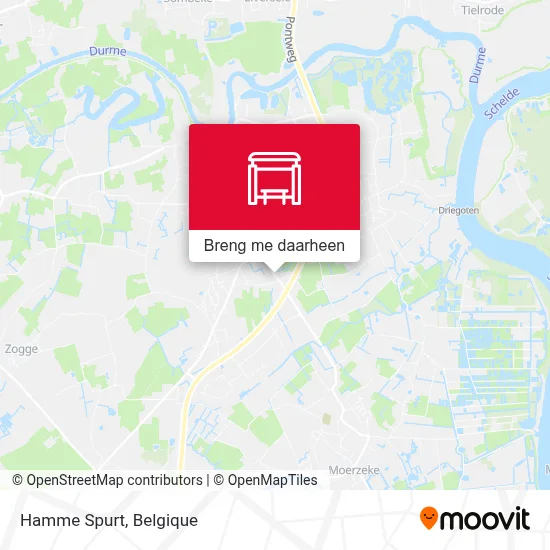 Hamme Spurt kaart