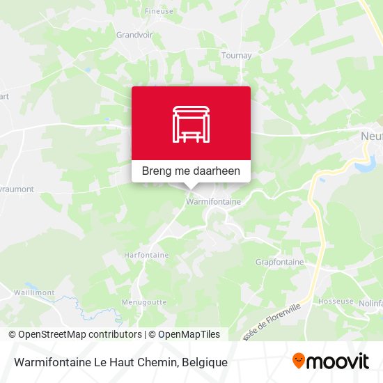 Warmifontaine Le Haut Chemin kaart