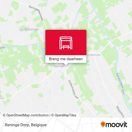 Reninge Dorp kaart