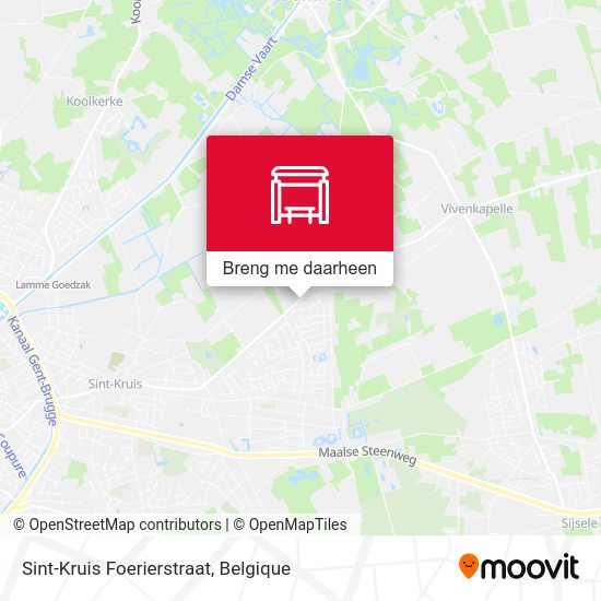 Sint-Kruis Foerierstraat kaart