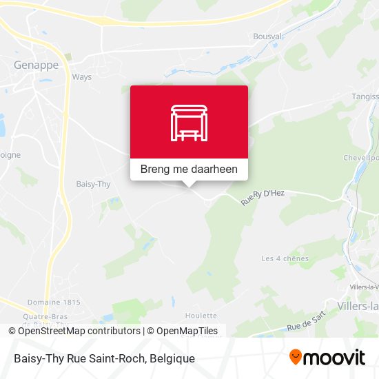 Baisy-Thy Rue Saint-Roch kaart