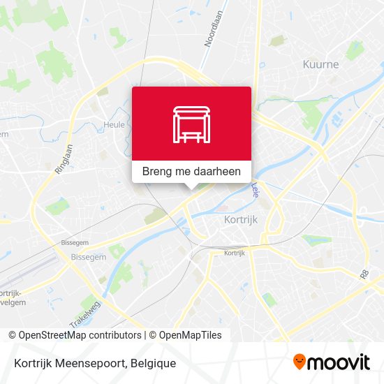 Kortrijk Meensepoort kaart