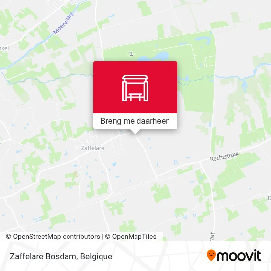 Zaffelare Bosdam kaart