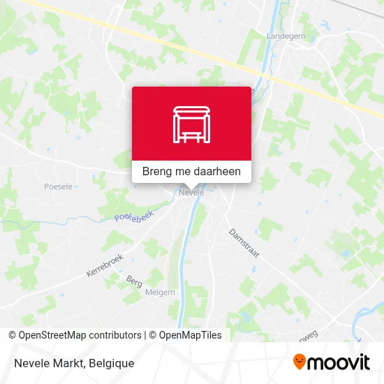 Nevele Markt kaart