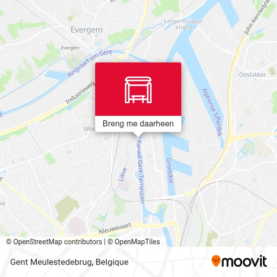 Gent Meulestedebrug kaart