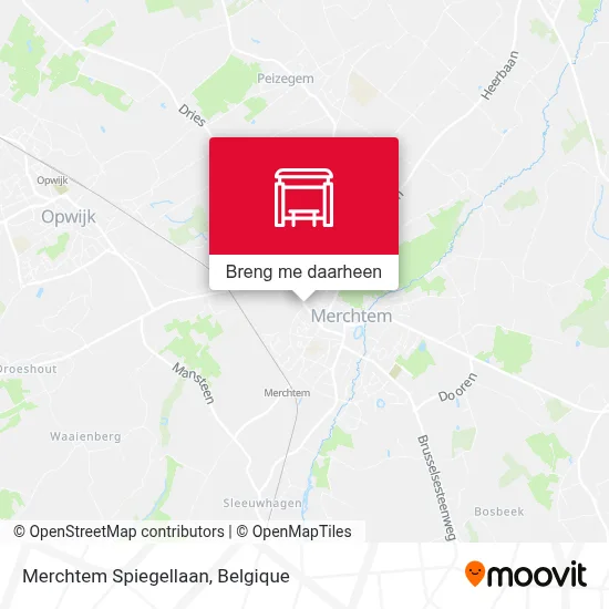 Merchtem Spiegellaan kaart