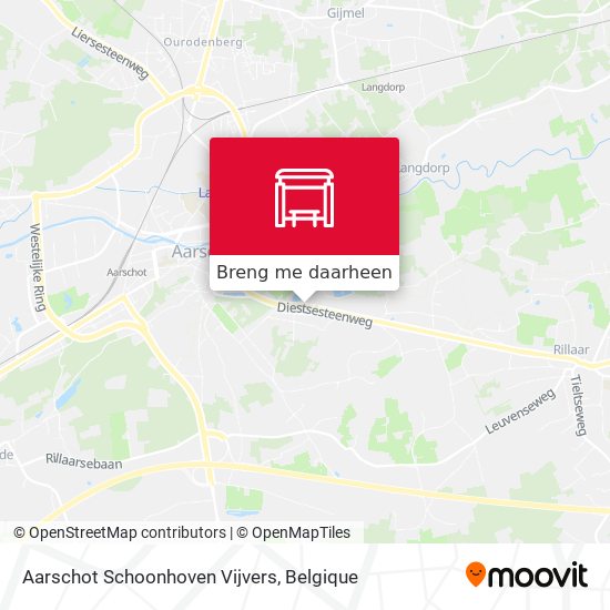 Aarschot Schoonhoven Vijvers kaart