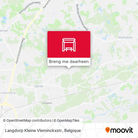 Langdorp Kleine Vleminckxstr. kaart