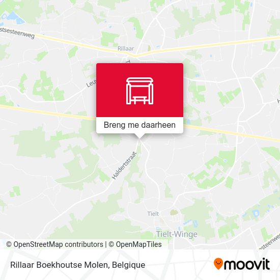 Rillaar Boekhoutse Molen kaart